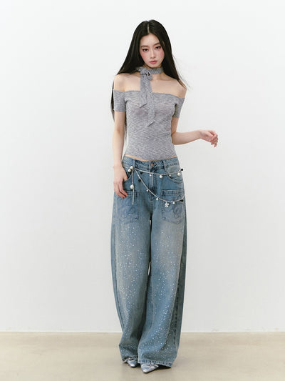 Suspender Dress/Cake Dress/Top/Jeans VIA0299