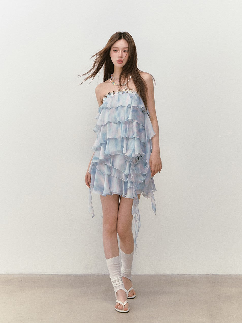 Sling Cake Tube Top/Flower Skirt VIA0286