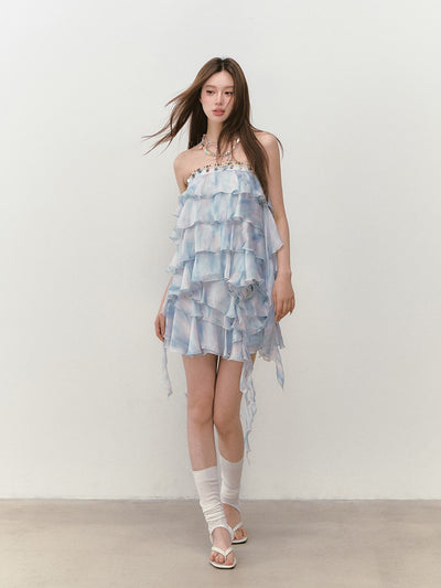 Sling Cake Tube Top/Flower Skirt VIA0286