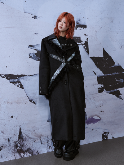 Punk Rock Niche Wool Long Coat FRU0041