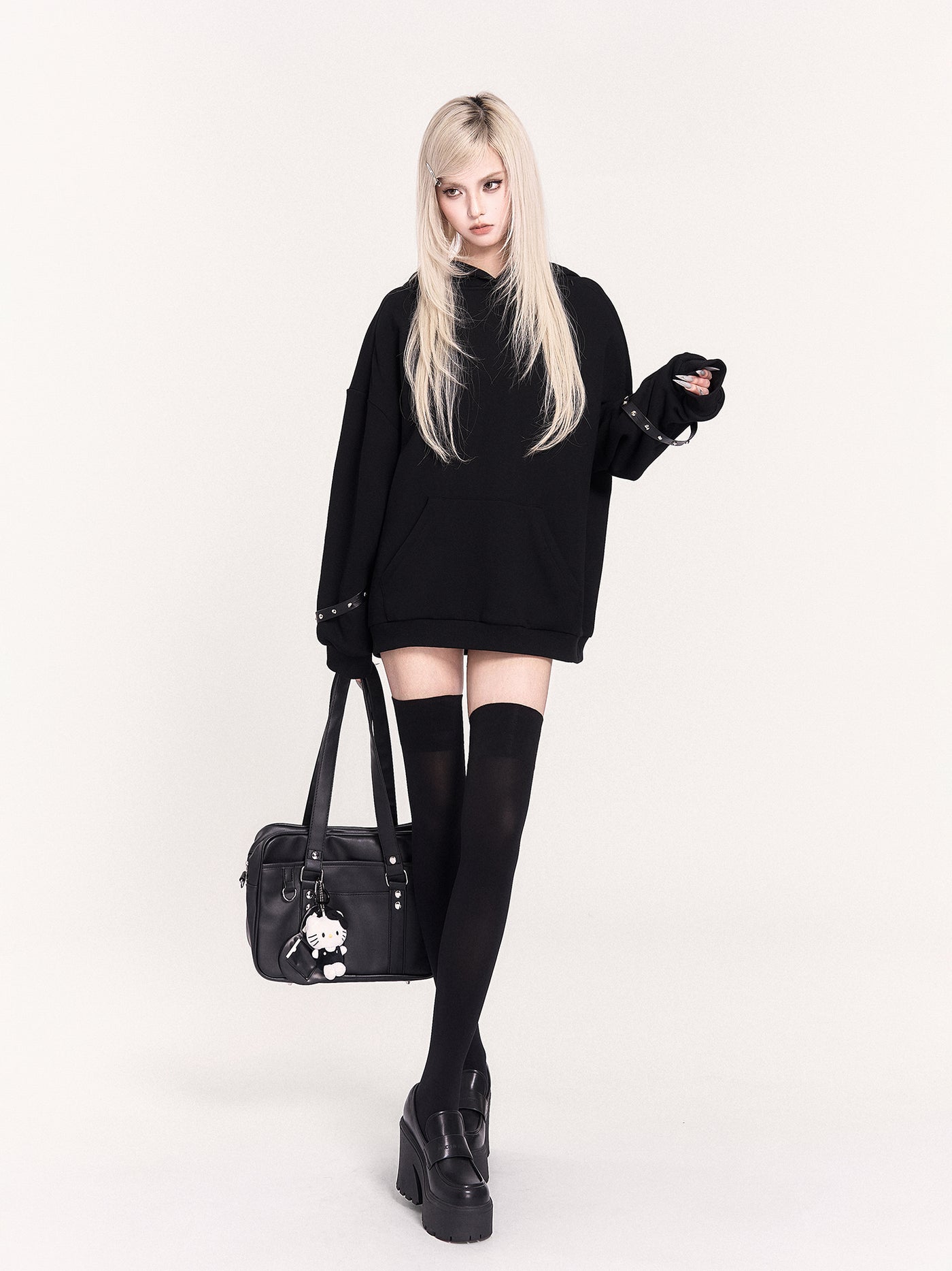 Cat Ear Loose Hooded Sweatshirt VOC0460