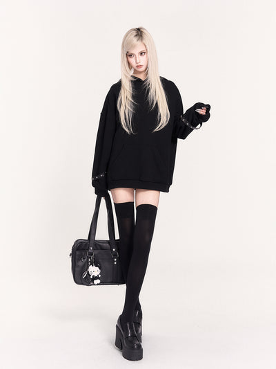 Cat Ear Loose Hooded Sweatshirt VOC0460