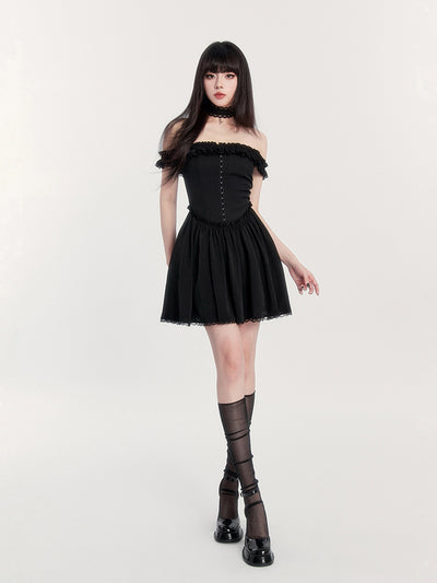 Romantic Lace Tube Dress VOC0395