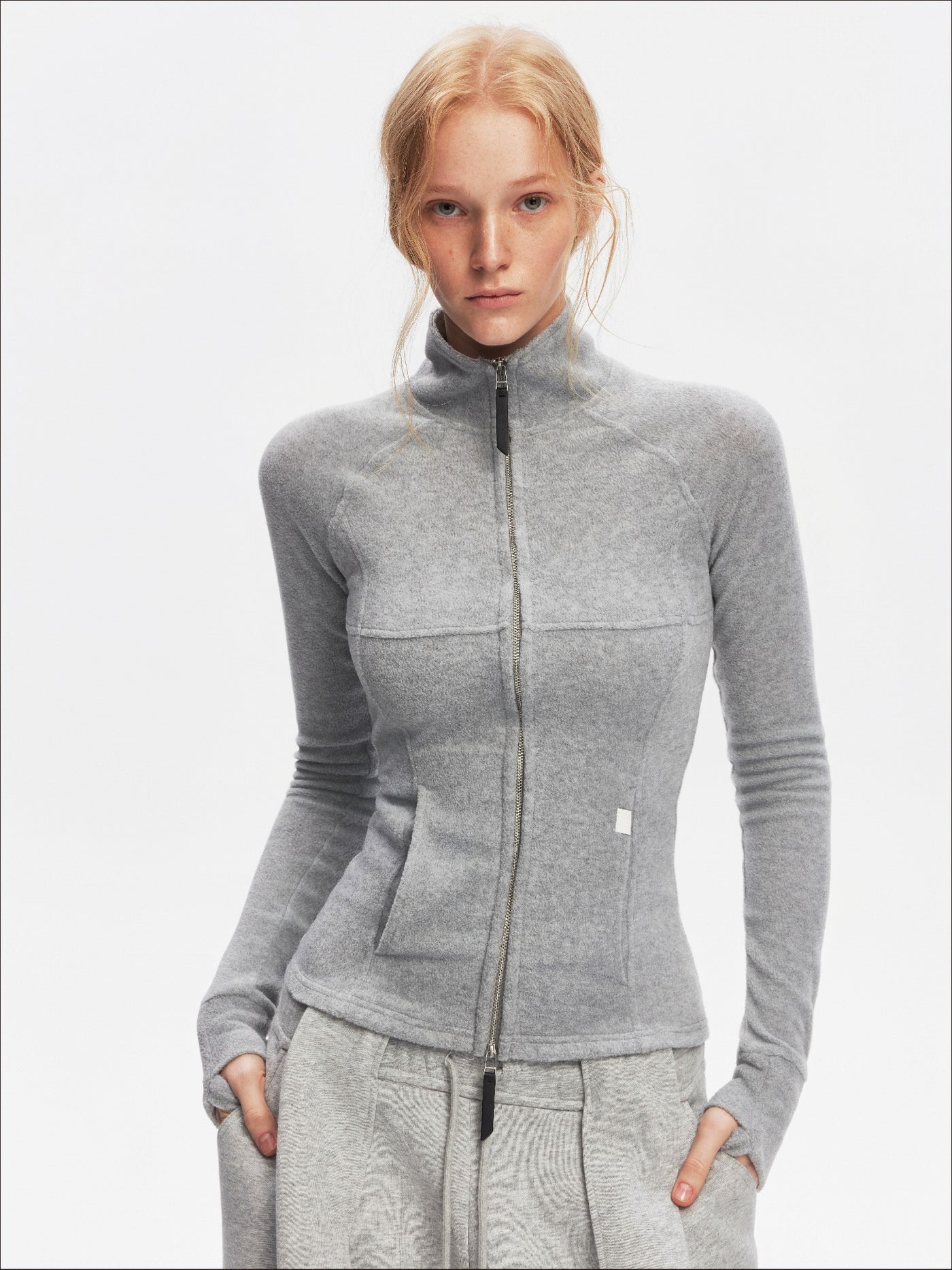 Sports Style Fleece Design Slim Jacket SAL0203