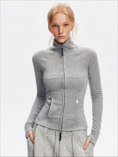 Sports Style Fleece Design Slim Jacket SAL0203