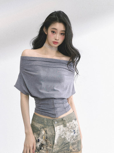 Waist Slimming Short T-shirt DIA0481