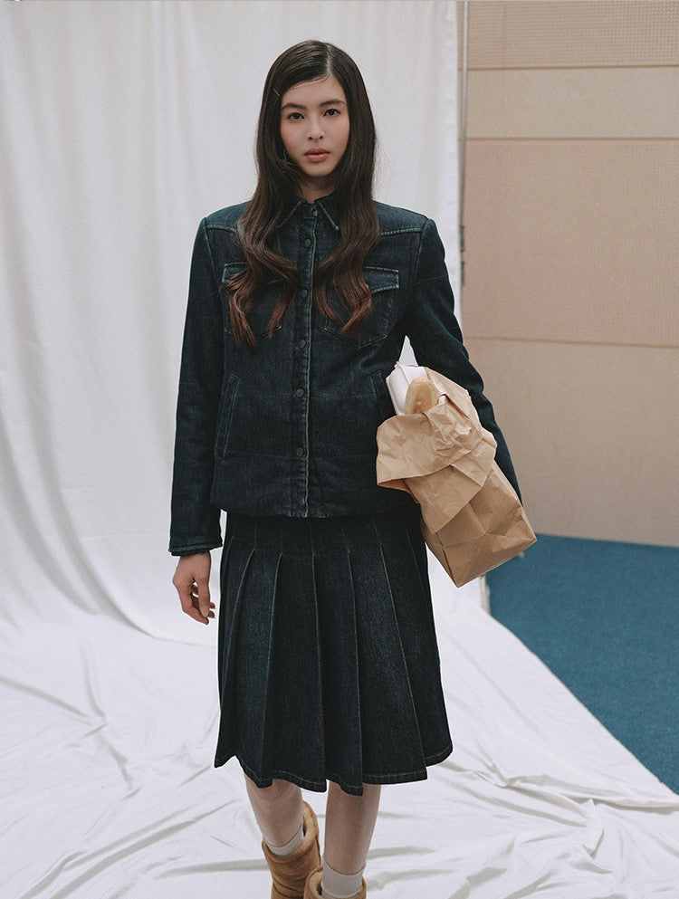 Retro Denim Cotton Jacket/Skirt LAL0247