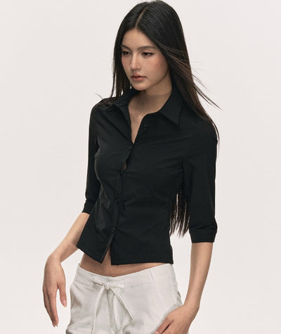 Mid-length Sleeve Temperament Shirt ANA0016