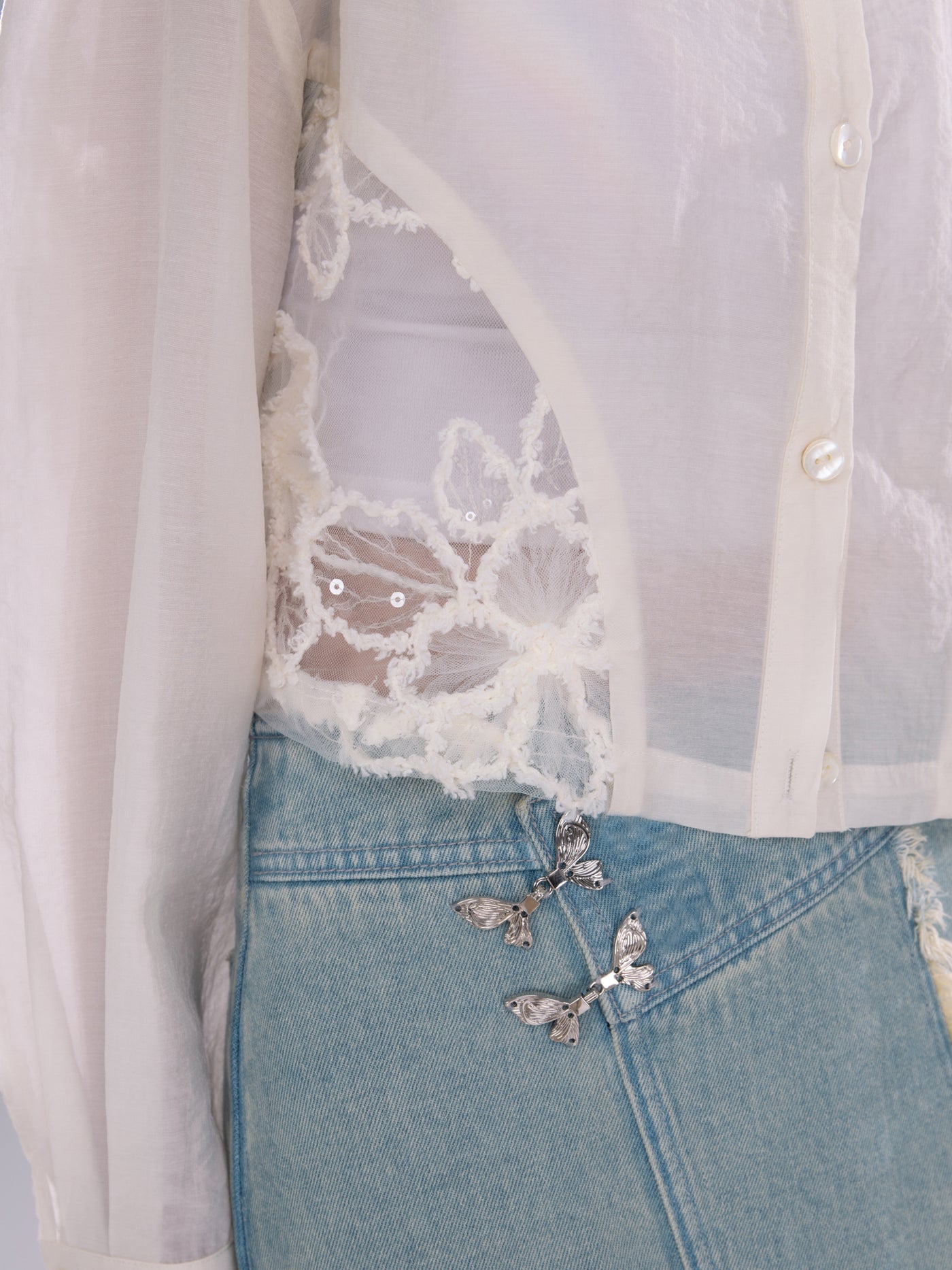 Lace Lyocell Sunscreen Shirt COT0267