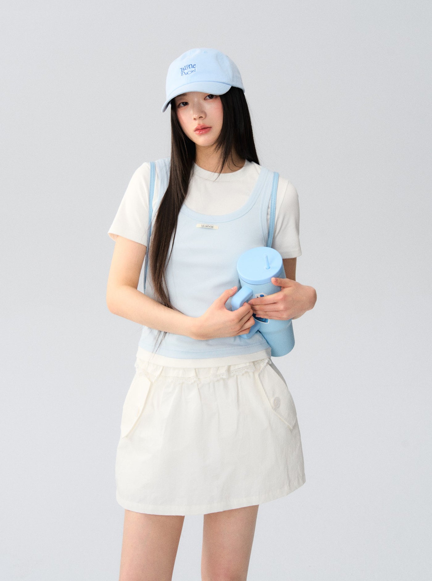 Fake Two-piece Layered T-shirt LAL0172
