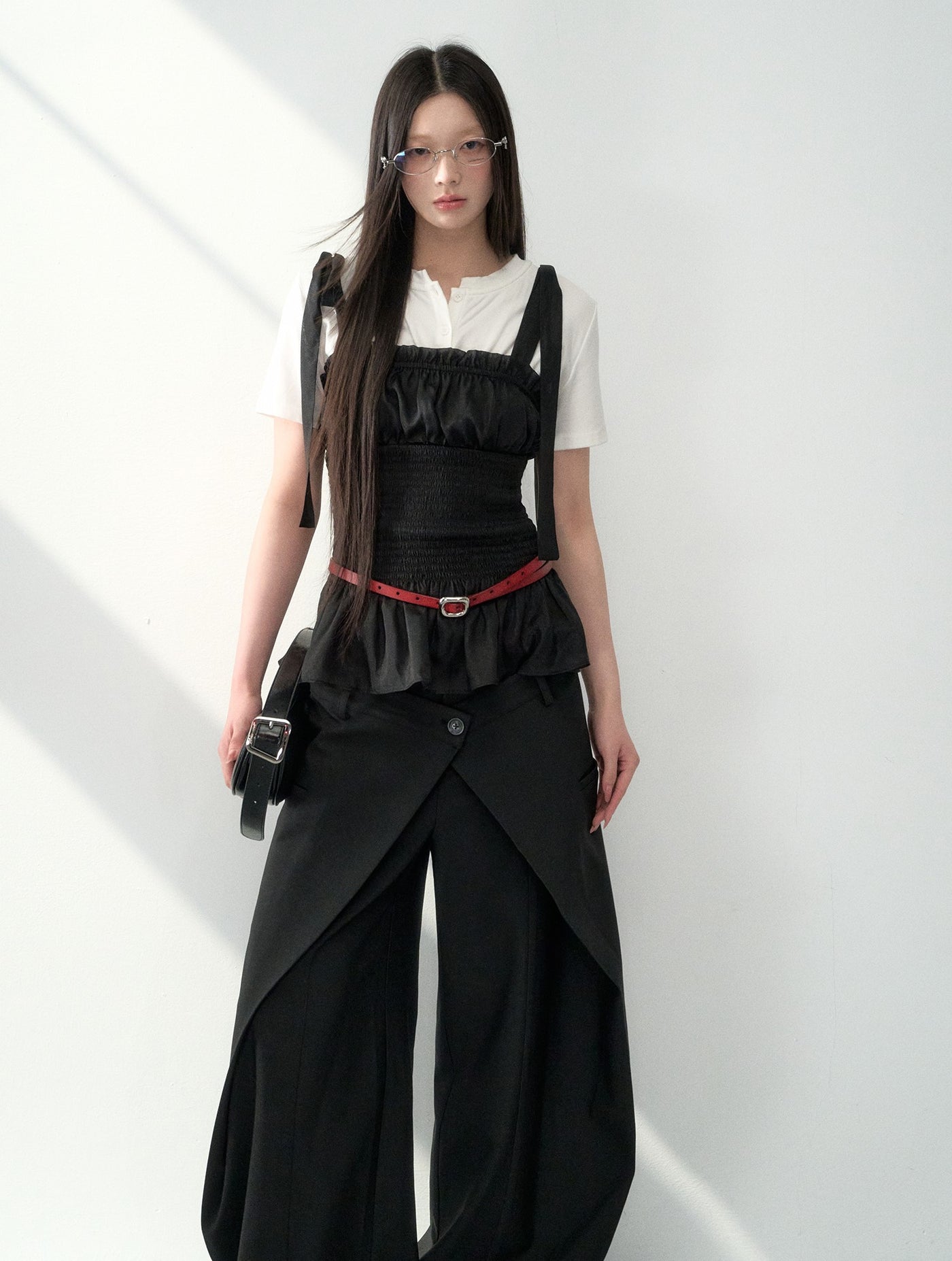 Double Waist Wide-leg Suit Pants LAL0181