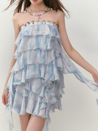 Sling Cake Tube Top/Flower Skirt VIA0286