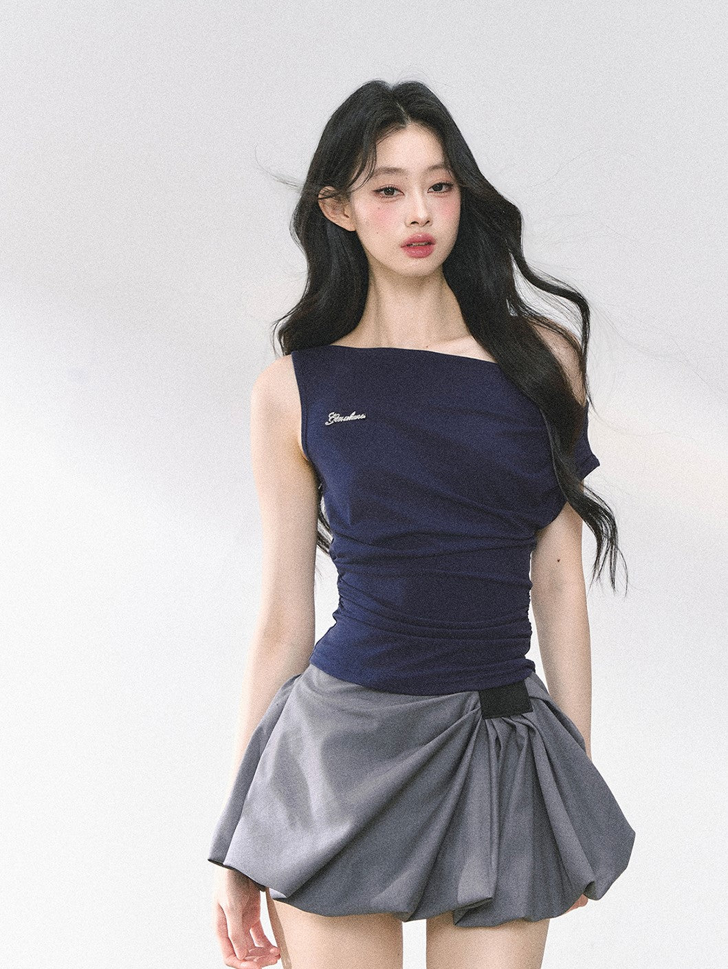 American Style Waist Slim T-shirt DIA0468
