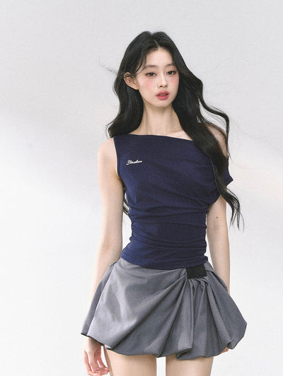 American Style Waist Slim T-shirt DIA0468