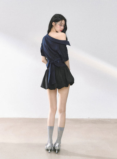 High Waist A-line Slim Skirt DIA0474