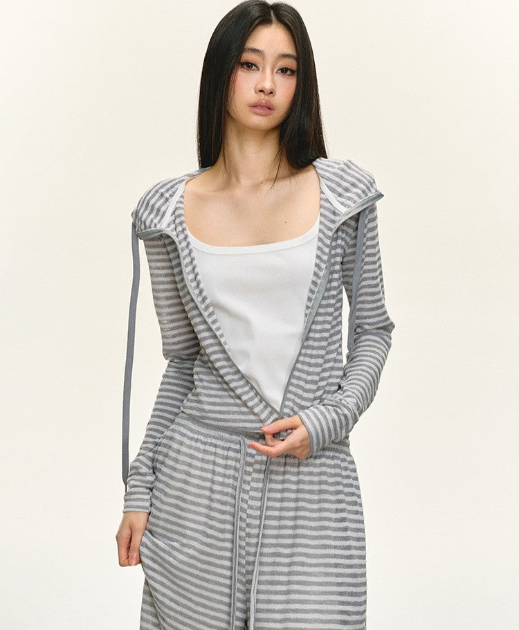 Lazy Striped Hooded Jacket/Pants ANA0058