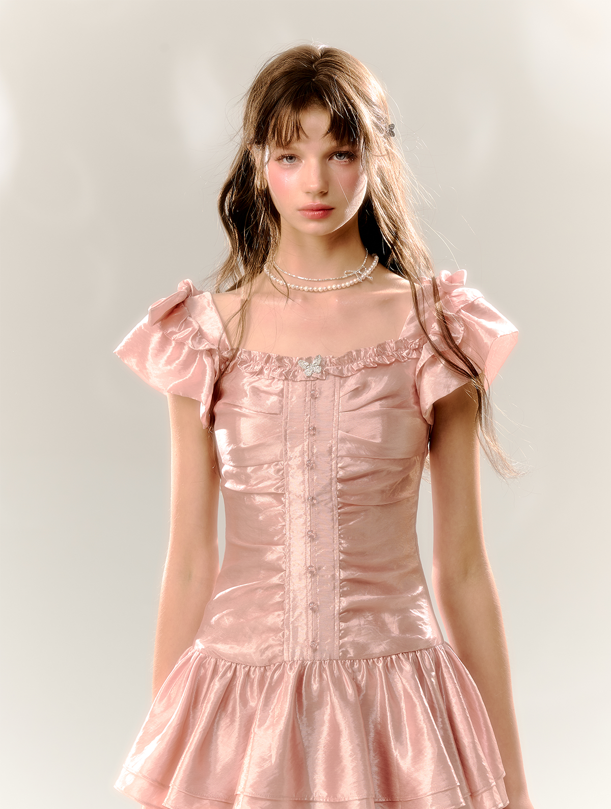 Cake Pleated Pink Tutu Dress SUN0073