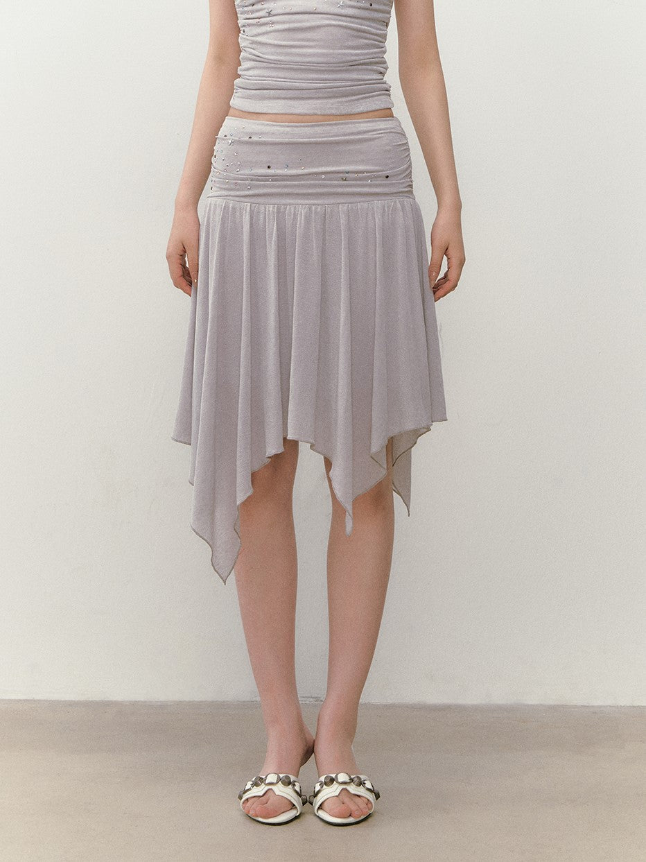 Star Beaded Pleated Tube Top/Skirt VIA0280