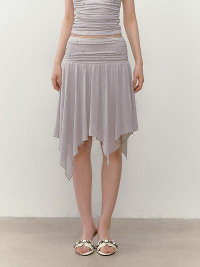 Star Beaded Pleated Tube Top/Skirt VIA0280