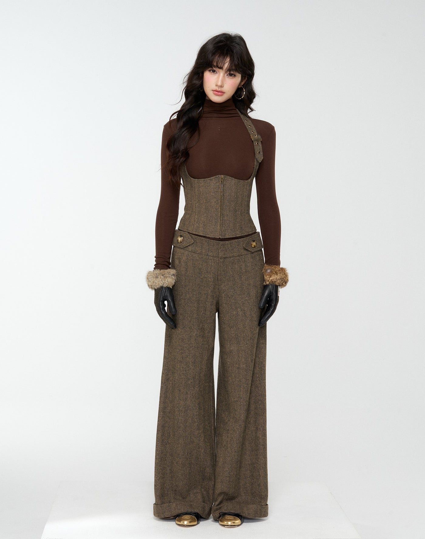 High-End Suit Tweed Vest/Pants 4MU0182