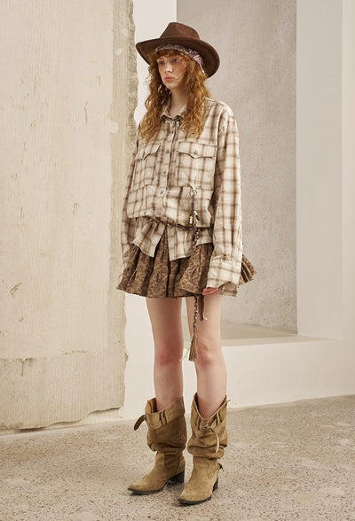 Retro Pocket Plaid Shirt DID0249