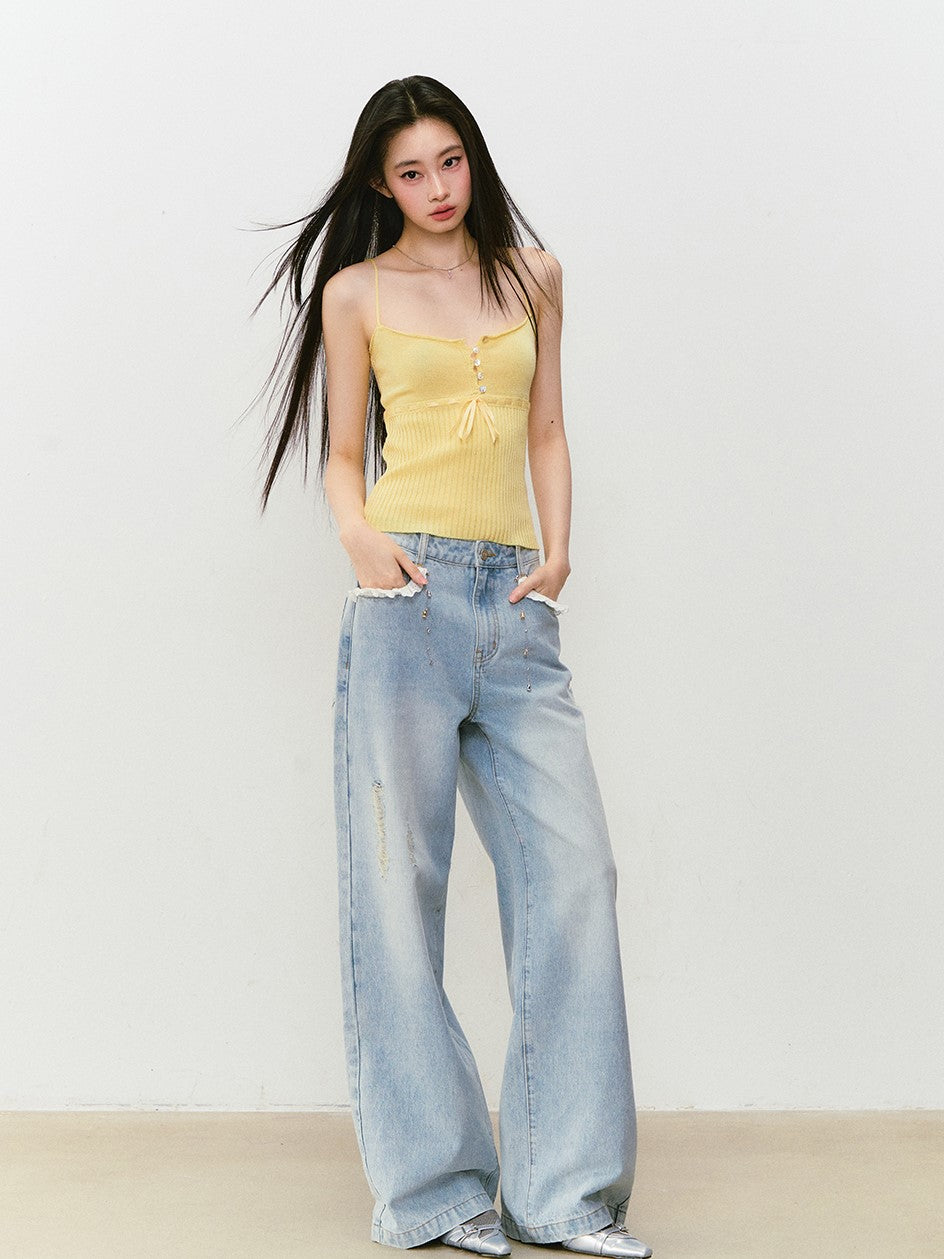 Button Slim Camisole VIA0306
