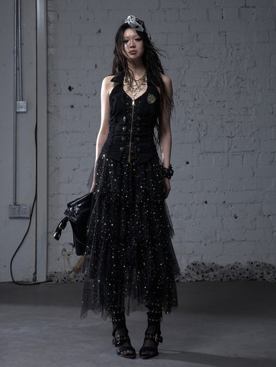 Star Multi-layered Mesh Cake Skirt NOR0182