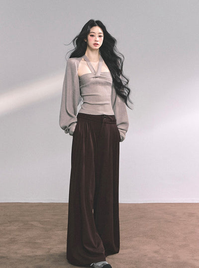 Drape Lazy Wide-leg Pants DIA0633