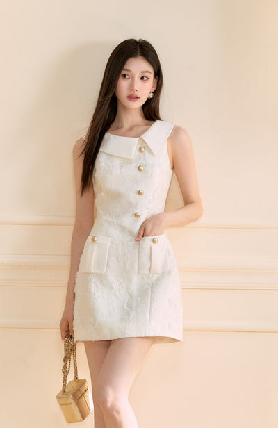 Asymmetrical Slim A-line Dress OSH0152