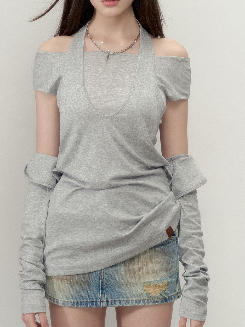 Multi-wear Mid-length T-shirt VIA0256