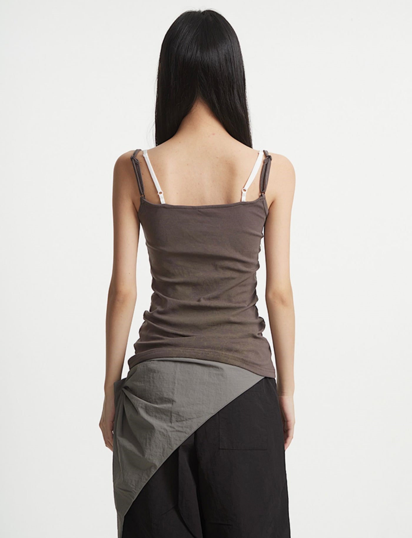 Fake Two-Piece Lace Cross Camisole UNC0250