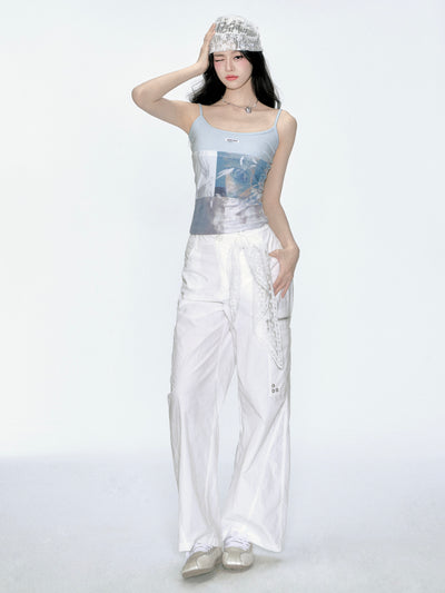 Pictorial Print Slimming Camisole FRA0356