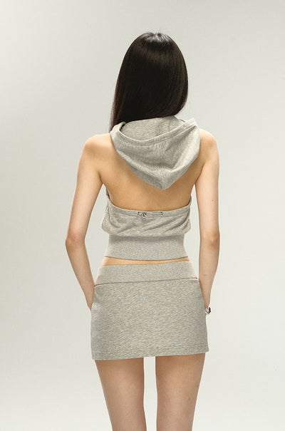 Millennial Hottie Lace Sweater Hoodie/Mini Sweater Skirt 4MU0026