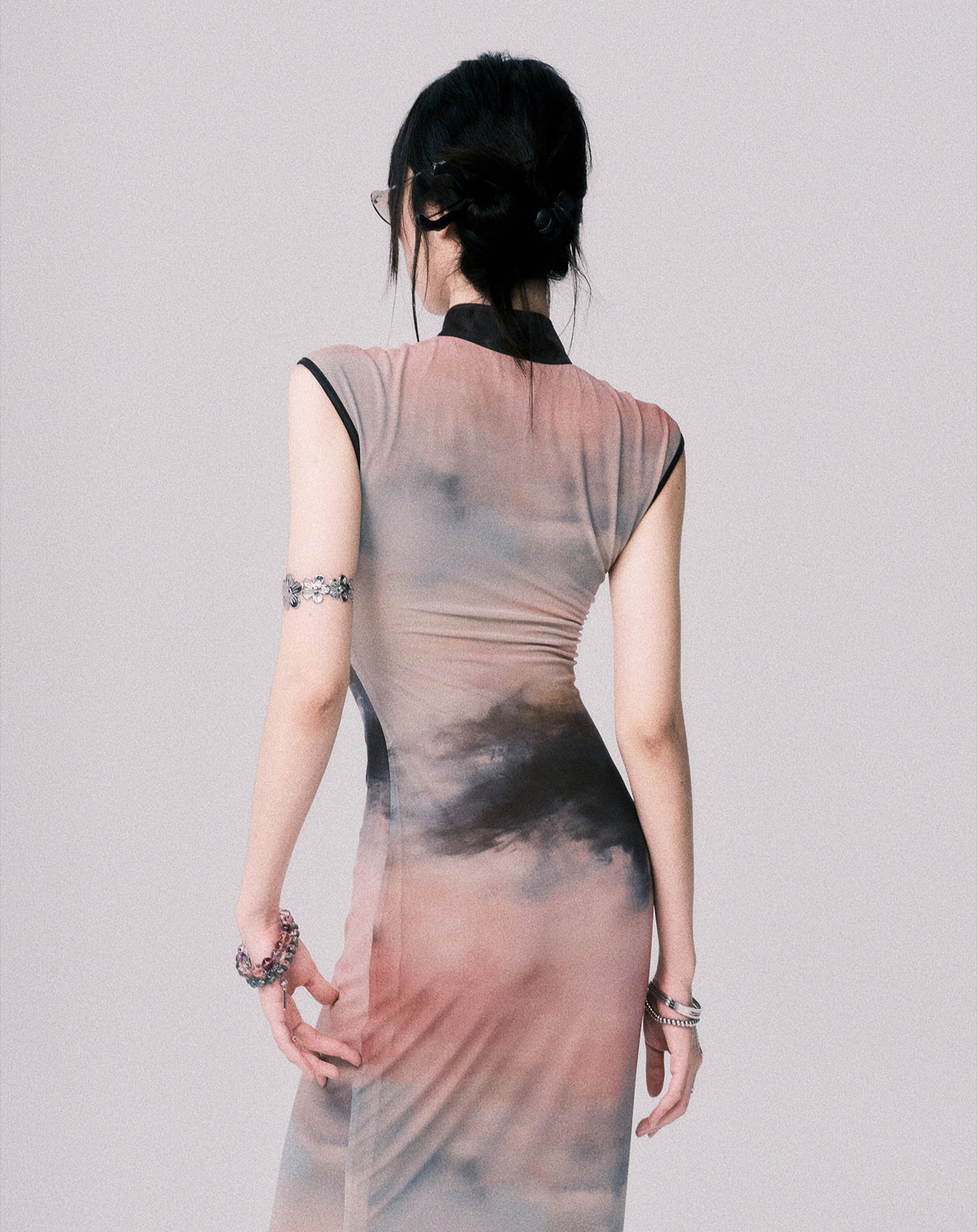 Ink Painting Chinese Long Dress LUL0148