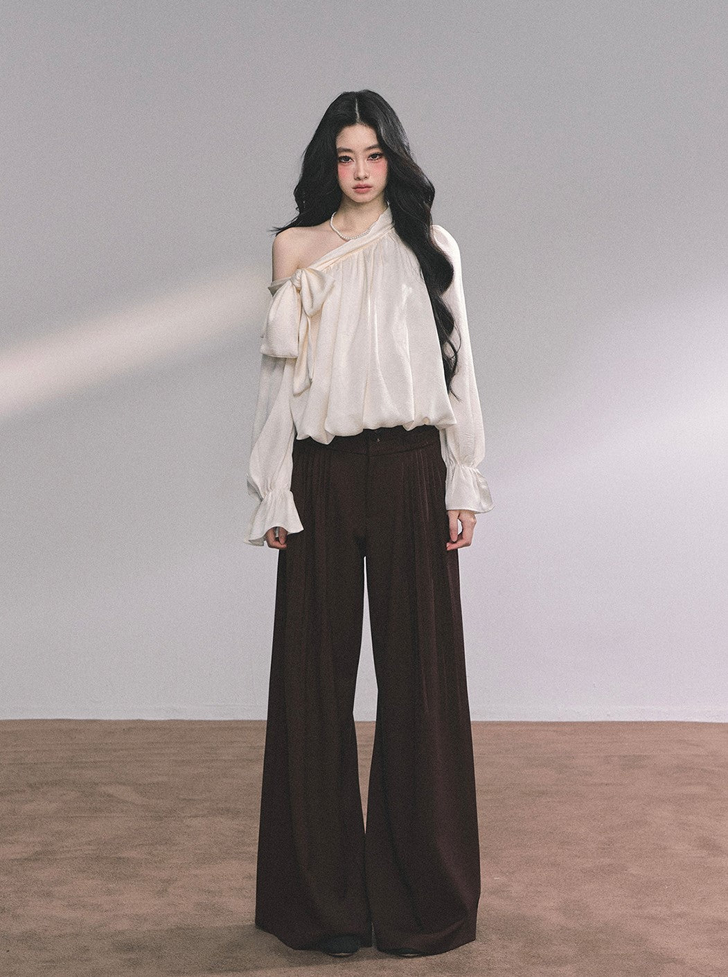Drape Lazy Wide-leg Pants DIA0633