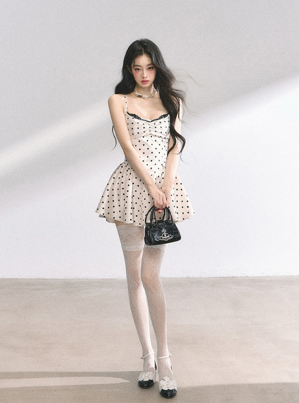 Lace Polka Dot Tutu Dress DIA0446