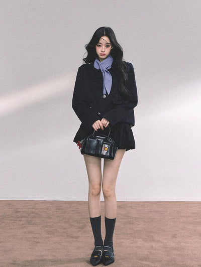 French Suit Navy Jacket DIA0637