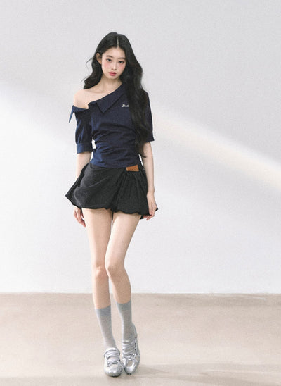 High Waist A-line Slim Skirt DIA0474