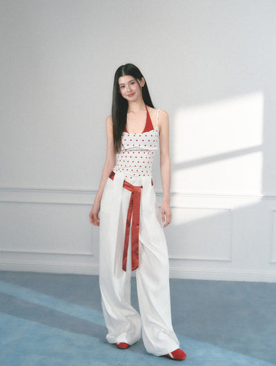 Polka Dot Casual Wide-leg Pants SAL0155
