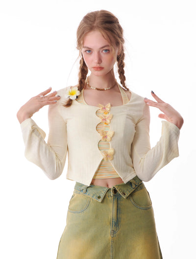 Butterfly Thin Knitted Sunscreen Cardigan ZIZ0120