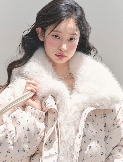 Thickened Warm Fur Short Down Jacket DIA0706