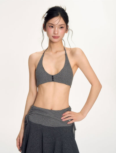 Black Striped Lingerie NEC0224