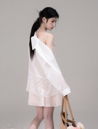 White Lace Thin Sunscreen Shirt COT0309
