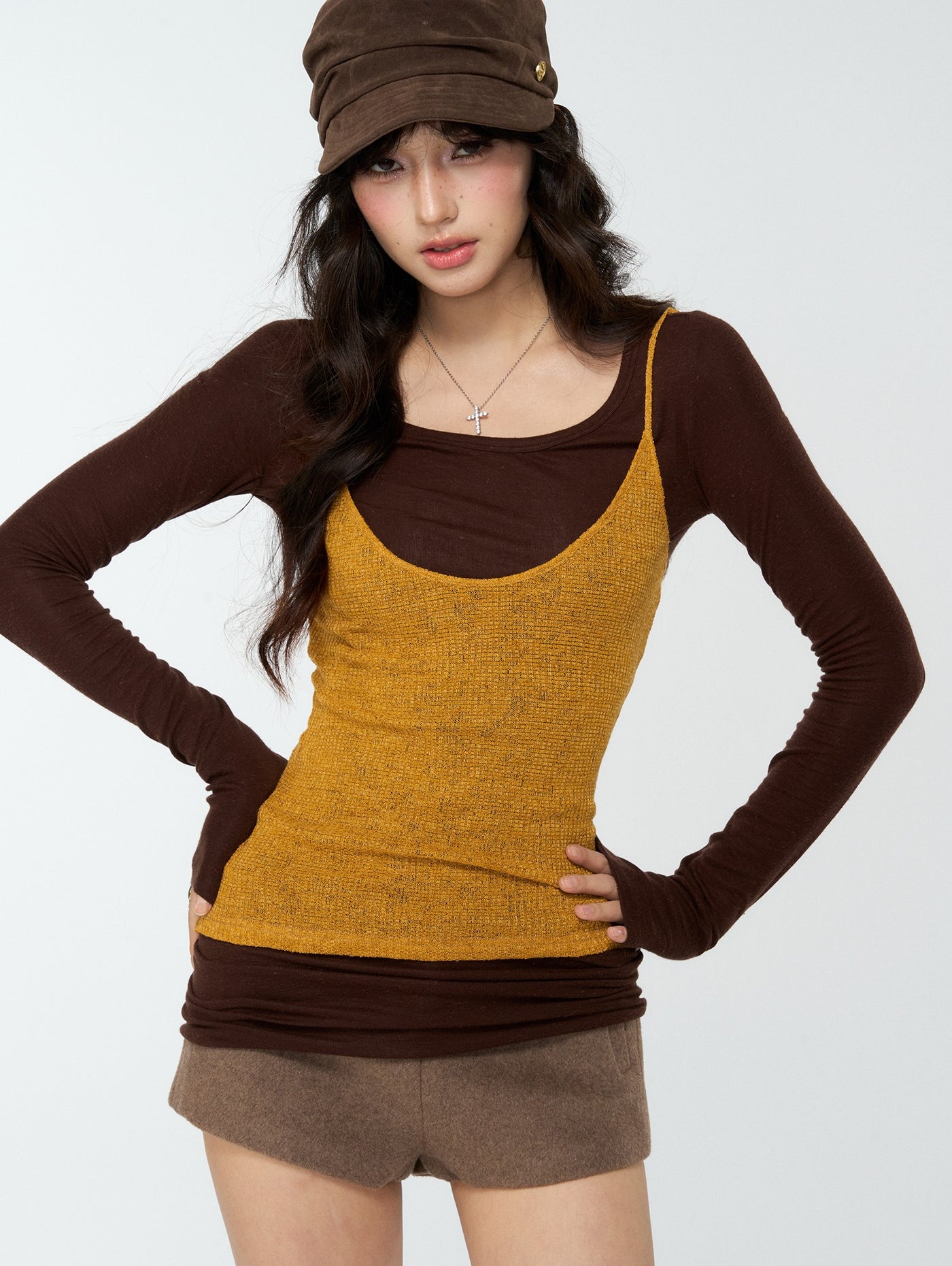 Two-Piece Basic Top+Camisole 4MU0176