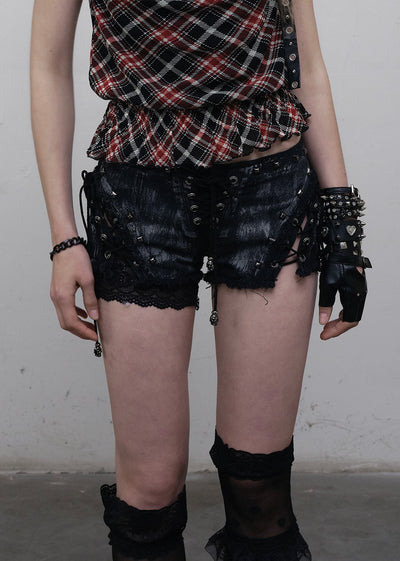 Punk Lace-up Shorts NOR0160