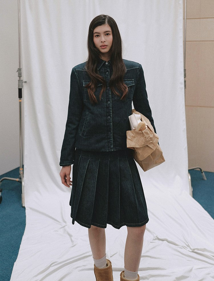 Retro Denim Cotton Jacket/Skirt LAL0247