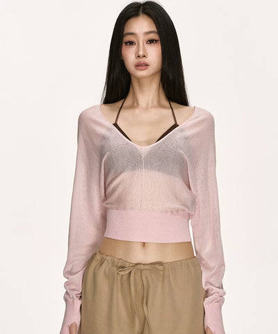 V-neck Loose Layered Top ANA0011