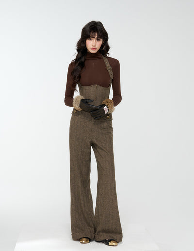 High-End Suit Tweed Vest/Pants 4MU0182