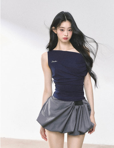 American Style Waist Slim T-shirt DIA0468