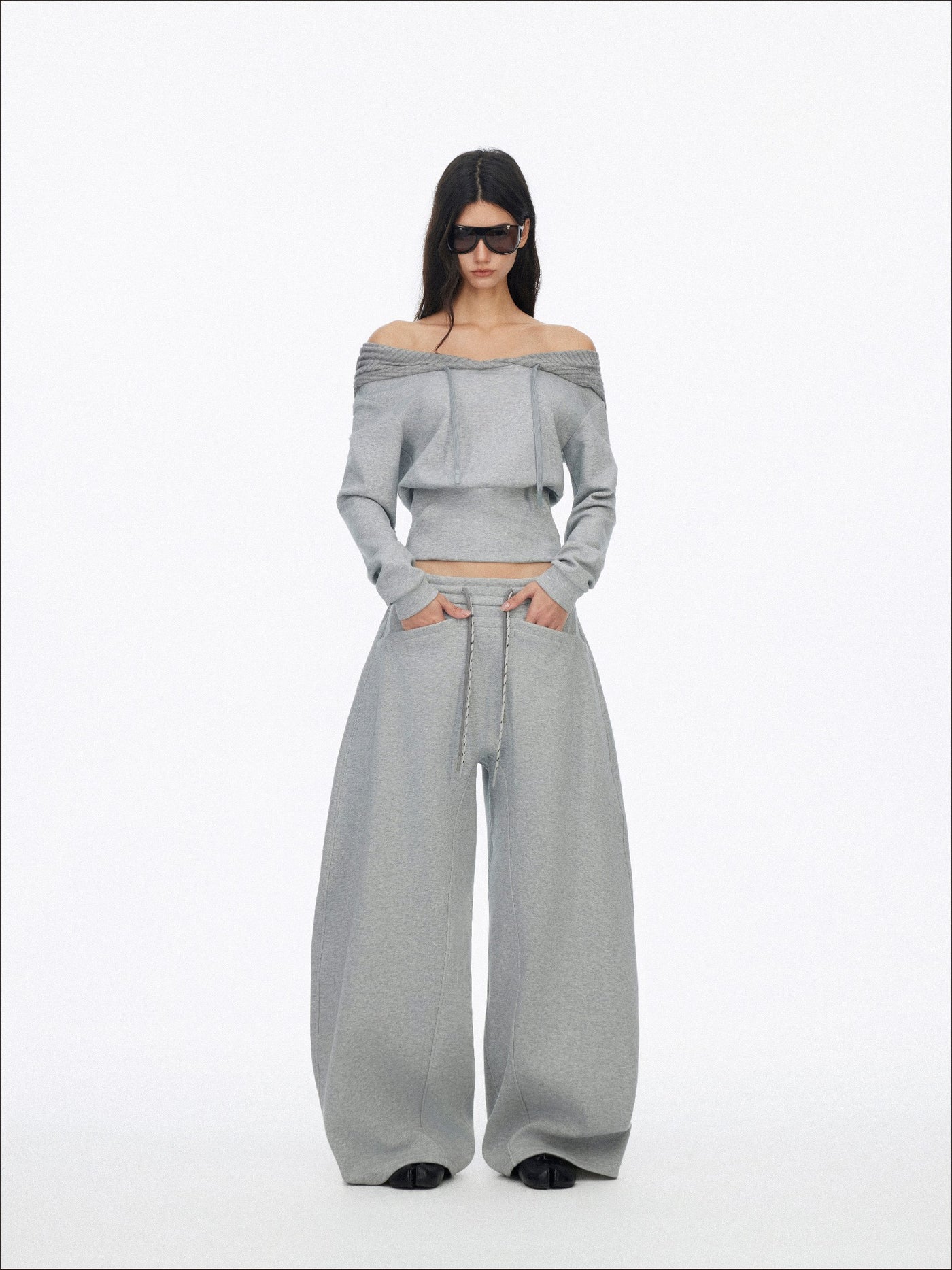 Classic Wide-Leg Drawstring Sweatpants SAL0197